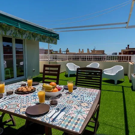Apartment Duplex Penthouse With Terrace. Beach-pool *